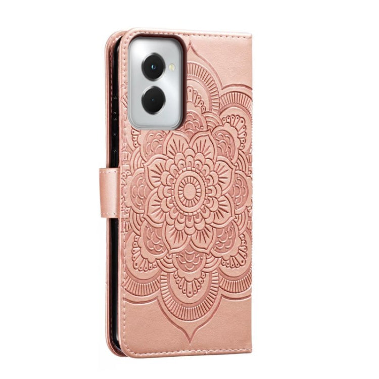 For Motorola Moto G Power 5G 2024 Sun Mandala Embossing Pattern Phone Leather Case
