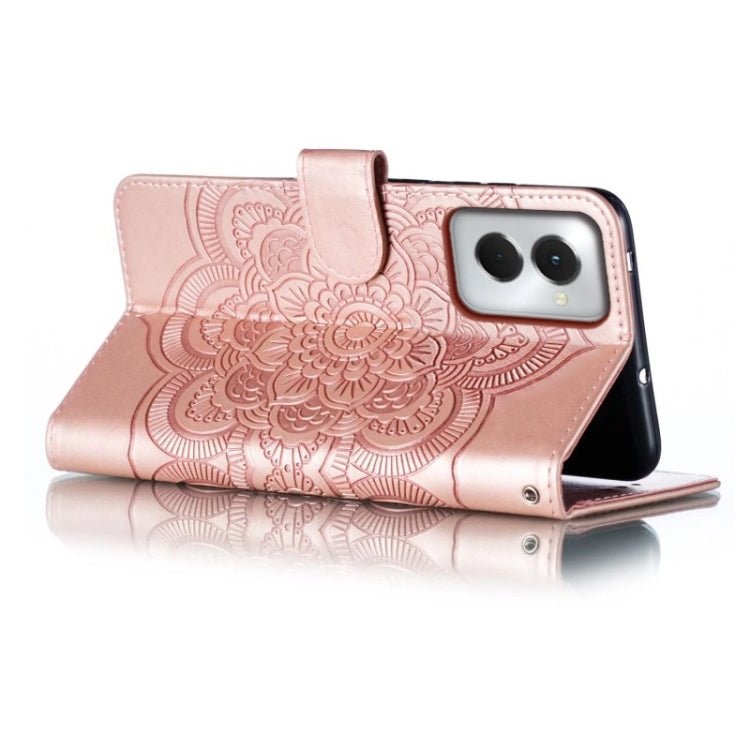 For Motorola Moto G Power 5G 2024 Sun Mandala Embossing Pattern Phone Leather Case