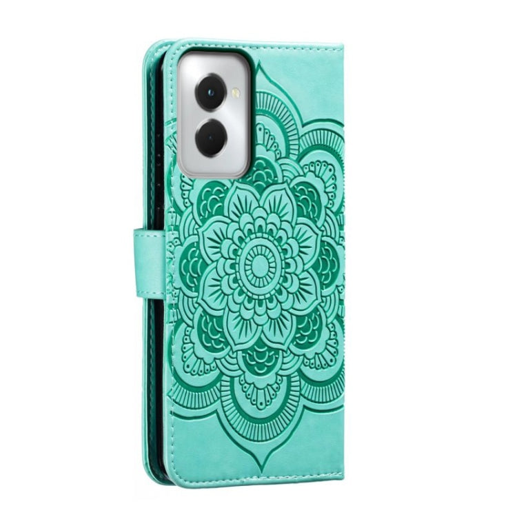 For Motorola Moto G Power 5G 2024 Sun Mandala Embossing Pattern Phone Leather Case