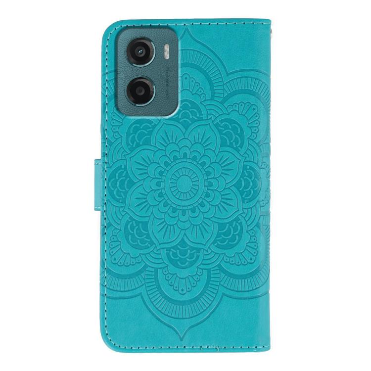 For Motorola Moto G05 Sun Mandala Embossing Pattern Phone Leather Case