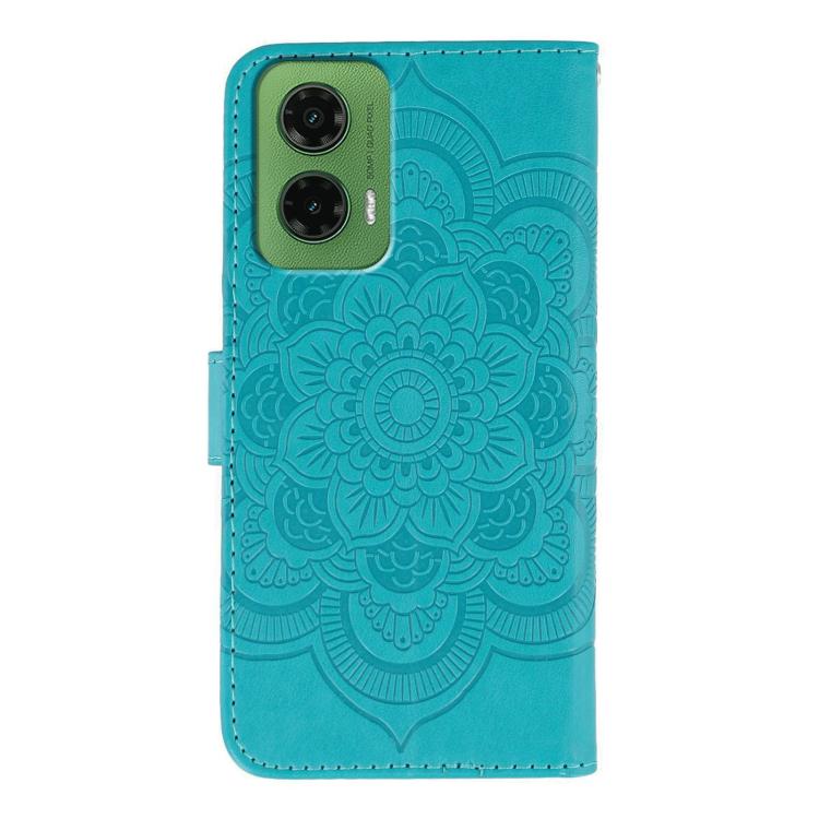 For Motorola Moto G35 Sun Mandala Embossing Pattern Phone Leather Case