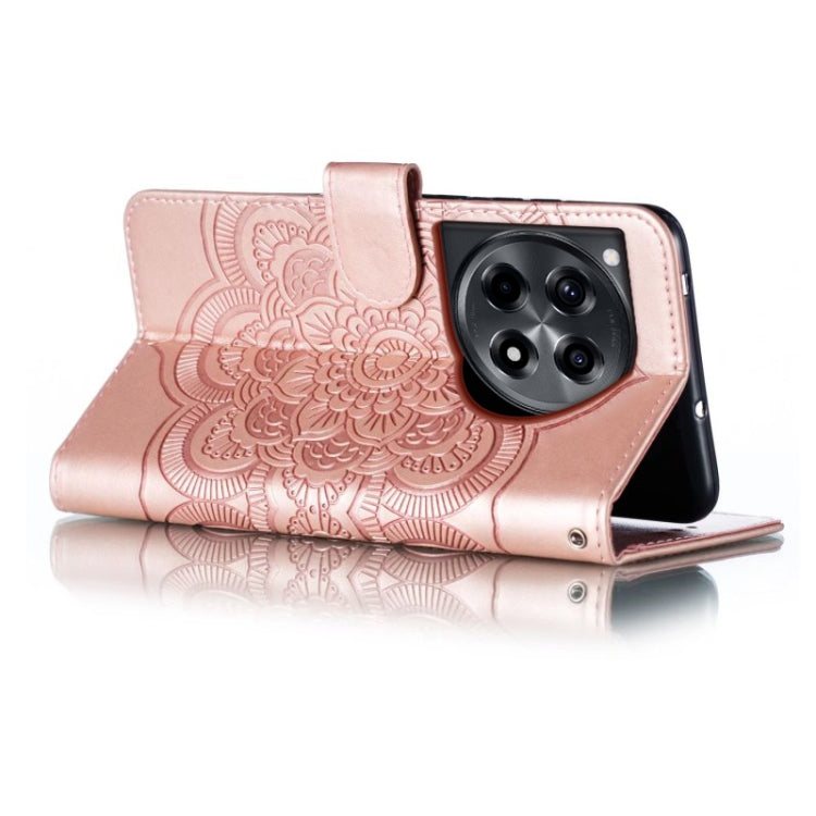For OnePlus Ace 3 Sun Mandala Embossing Pattern Phone Leather Case