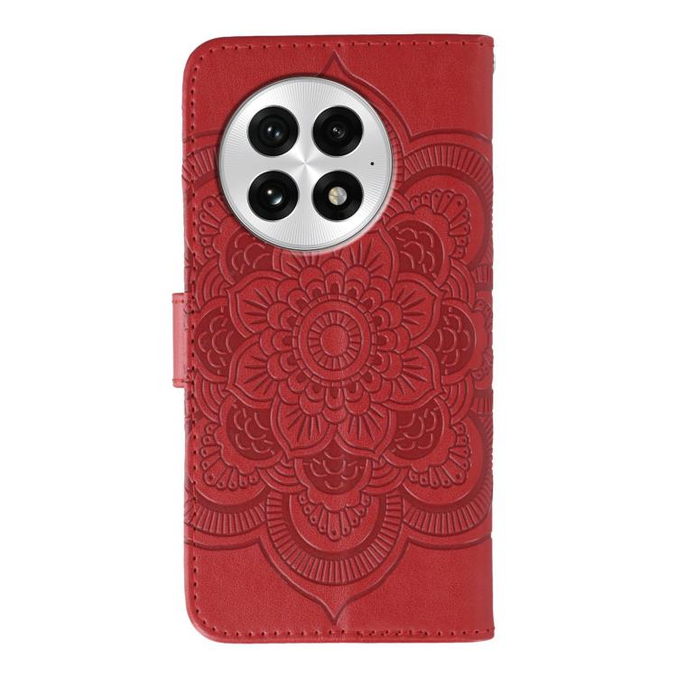 For OnePlus 13 Sun Mandala Embossing Pattern Phone Leather Case