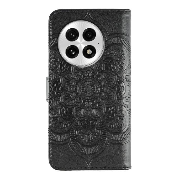 For OnePlus 13 Sun Mandala Embossing Pattern Phone Leather Case