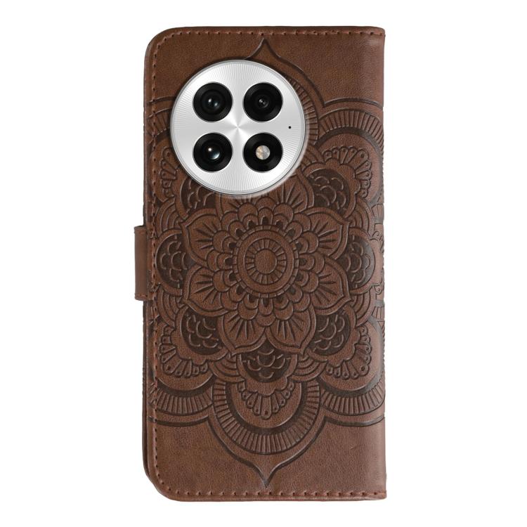 For OnePlus 13 Sun Mandala Embossing Pattern Phone Leather Case