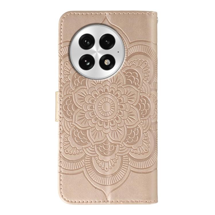 For OnePlus 13 Sun Mandala Embossing Pattern Phone Leather Case