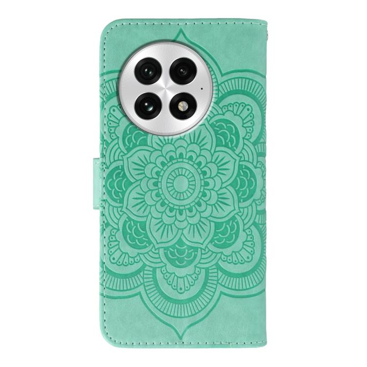 For OnePlus 13 Sun Mandala Embossing Pattern Phone Leather Case