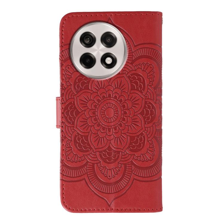For OnePlus Ace 5 / Ace 5 Pro / 13R Sun Mandala Embossing Pattern Phone Leather Case