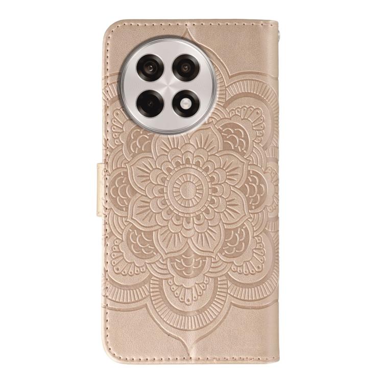 For OnePlus Ace 5 / Ace 5 Pro / 13R Sun Mandala Embossing Pattern Phone Leather Case