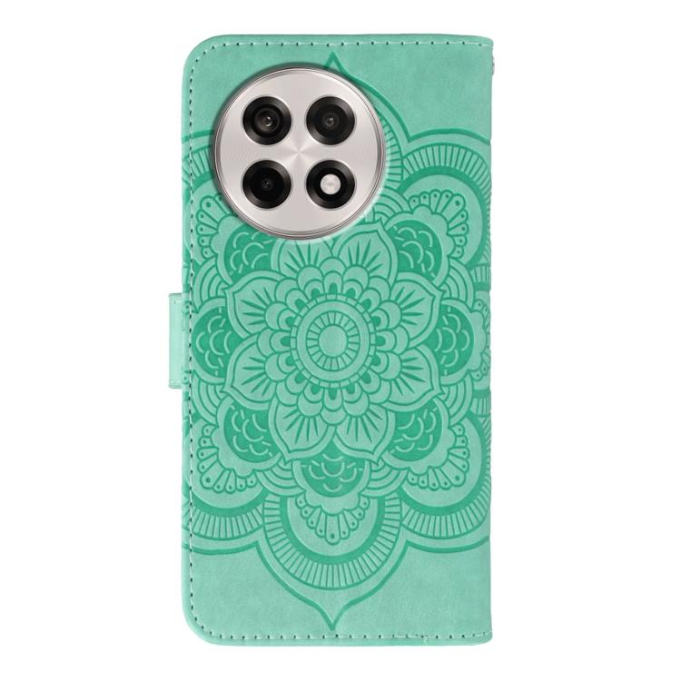 For OnePlus Ace 5 / Ace 5 Pro / 13R Sun Mandala Embossing Pattern Phone Leather Case