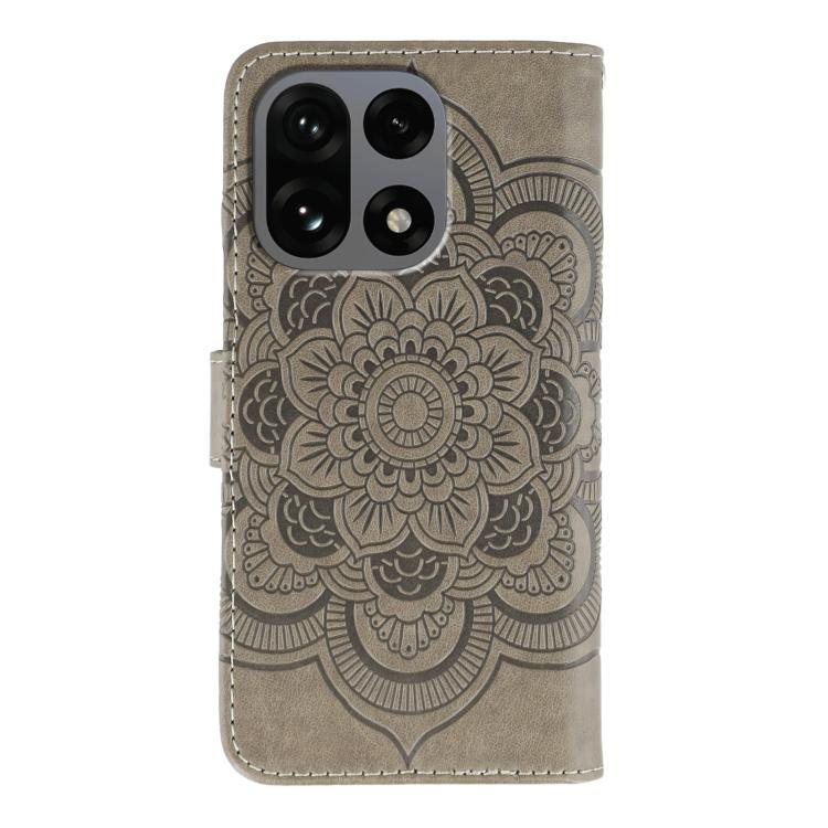 For OnePlus 15 Sun Mandala Embossing Pattern Phone Leather Case