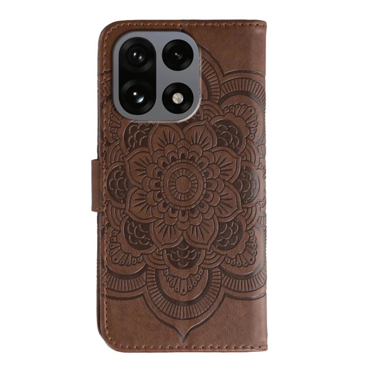 For OnePlus 15 Sun Mandala Embossing Pattern Phone Leather Case