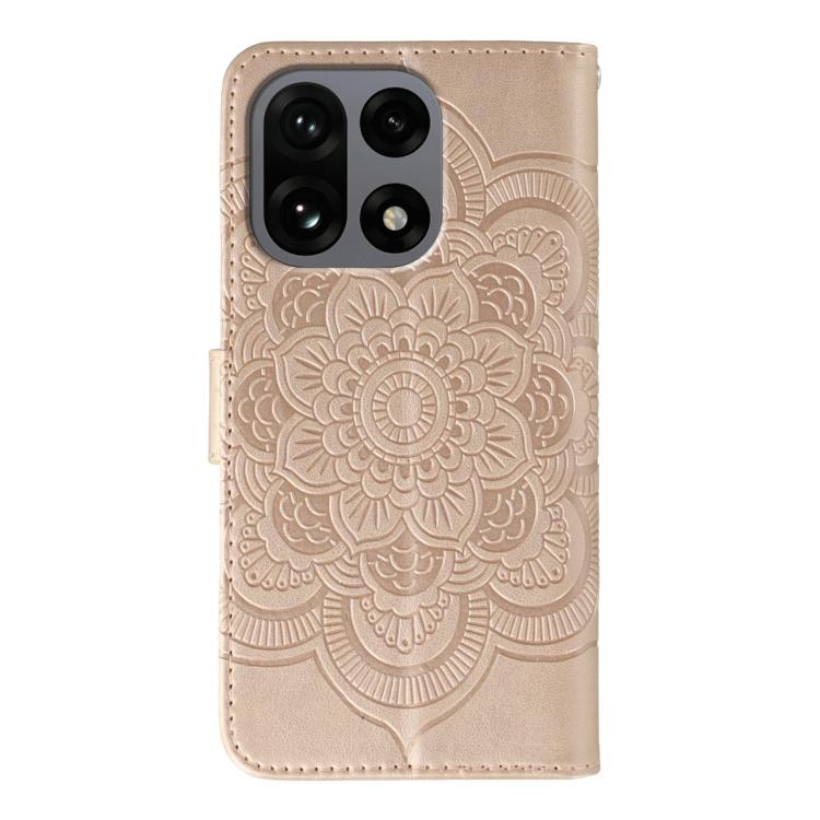 For OnePlus 15 Sun Mandala Embossing Pattern Phone Leather Case