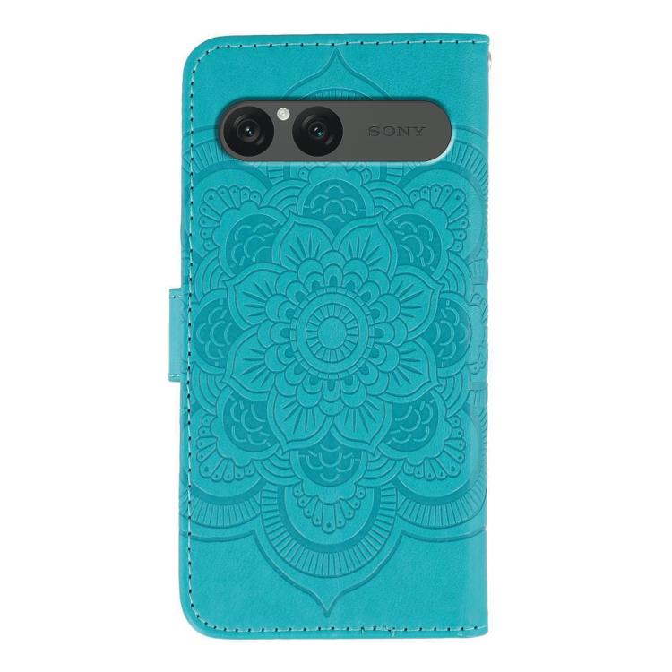 For Sony Xperia 10 VII Sun Mandala Embossing Pattern Phone Leather Case