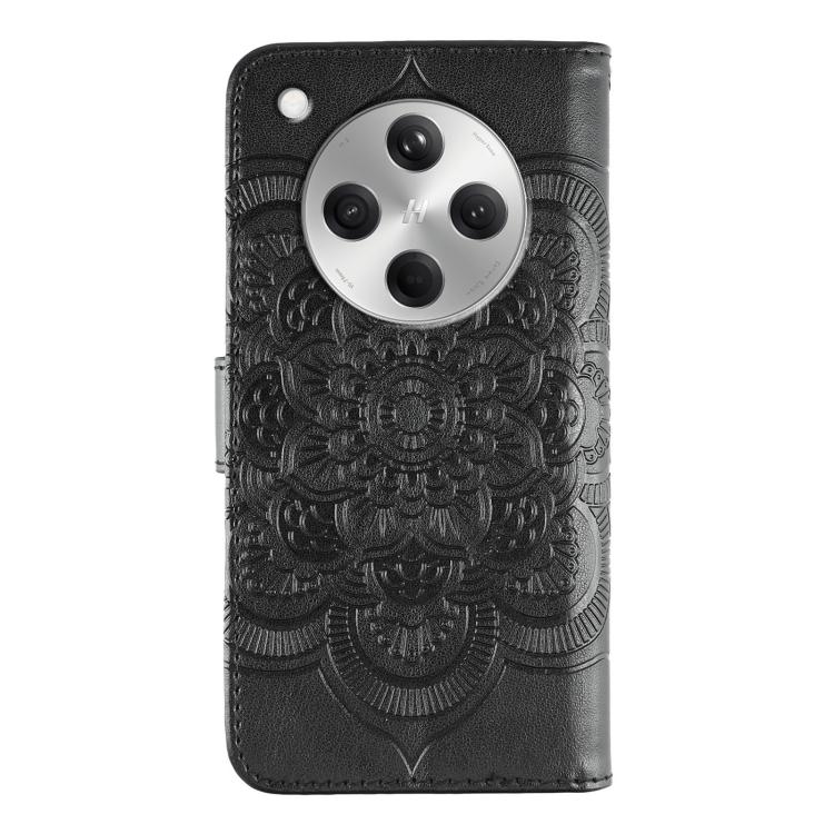 For OPPO Find X8 Sun Mandala Embossing Pattern Phone Leather Case