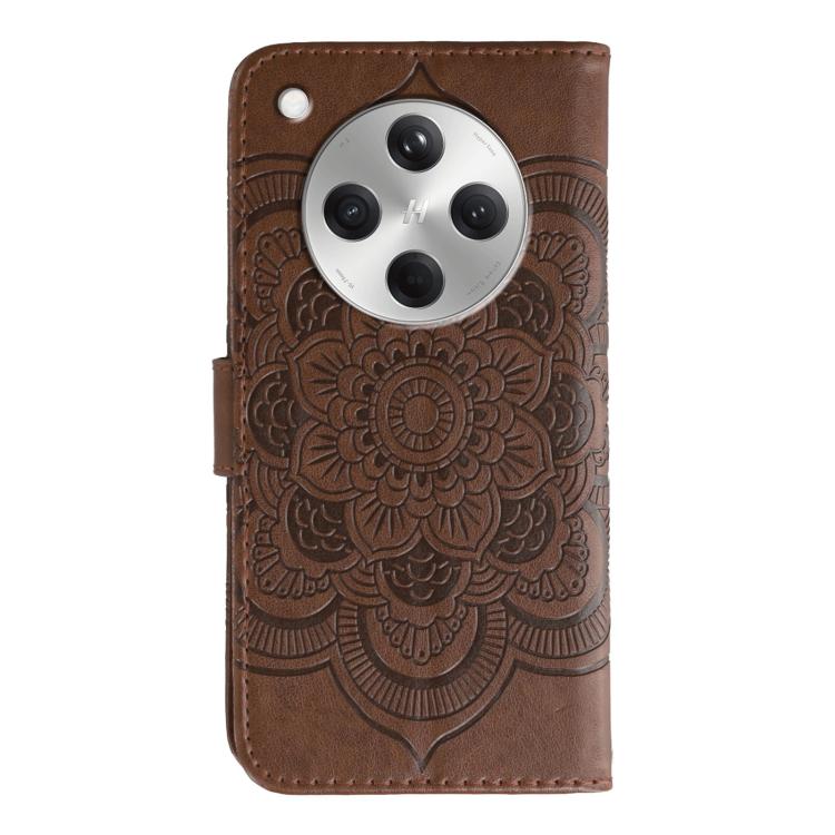 For OPPO Find X8 Sun Mandala Embossing Pattern Phone Leather Case