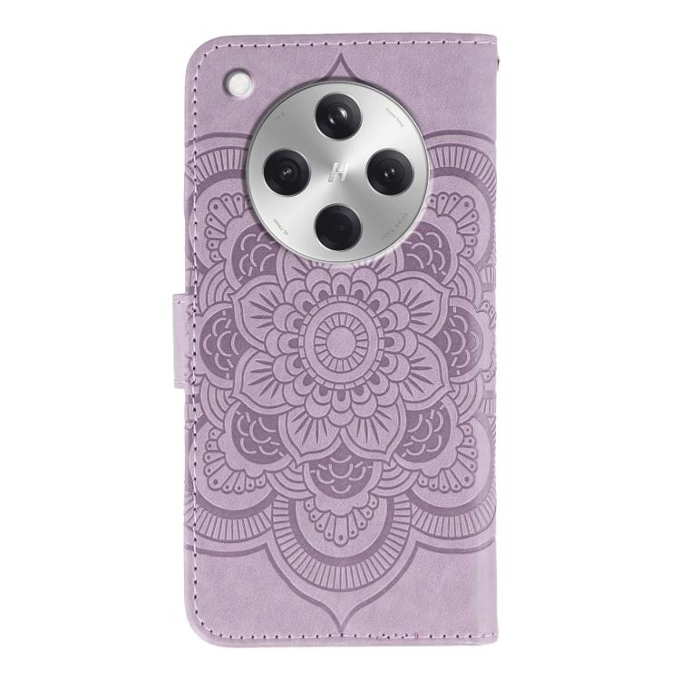 For OPPO Find X8 Sun Mandala Embossing Pattern Phone Leather Case