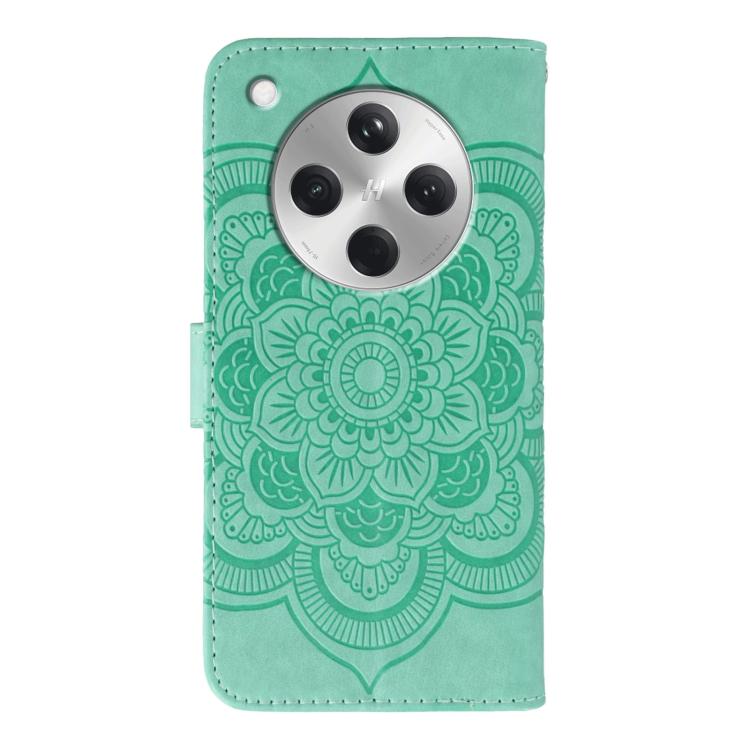 For OPPO Find X8 Sun Mandala Embossing Pattern Phone Leather Case
