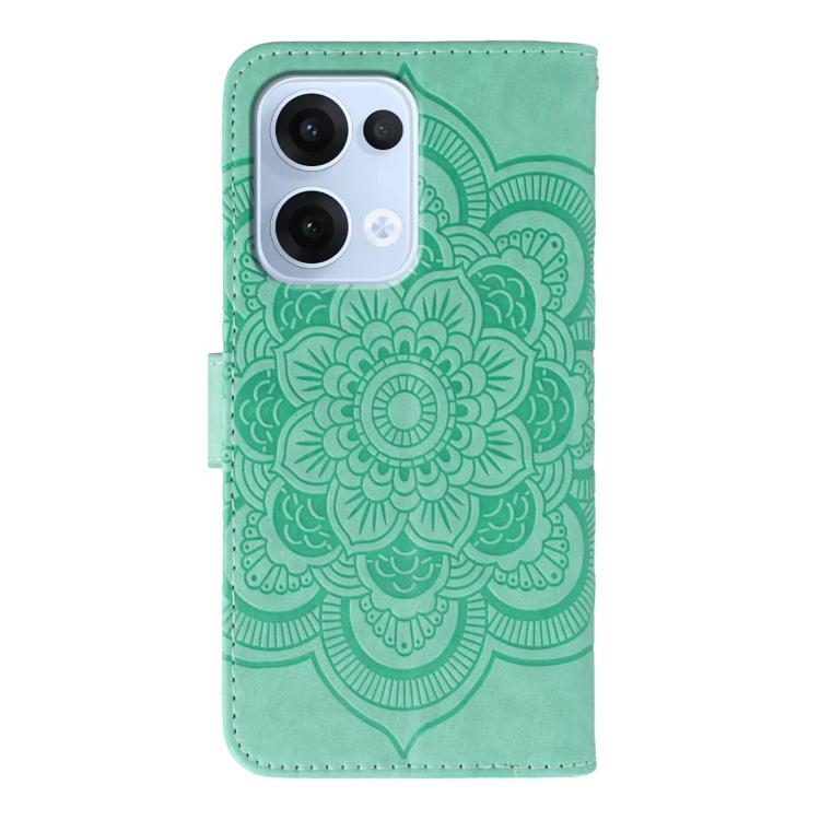 For OPPO Reno13 Sun Mandala Embossing Pattern Phone Leather Case