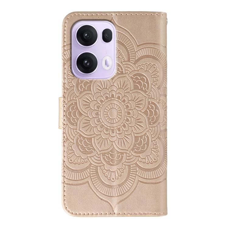 For OPPO Reno13 Pro Sun Mandala Embossing Pattern Phone Leather Case
