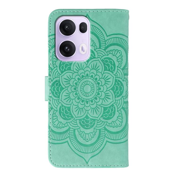 For OPPO Reno13 Pro Sun Mandala Embossing Pattern Phone Leather Case