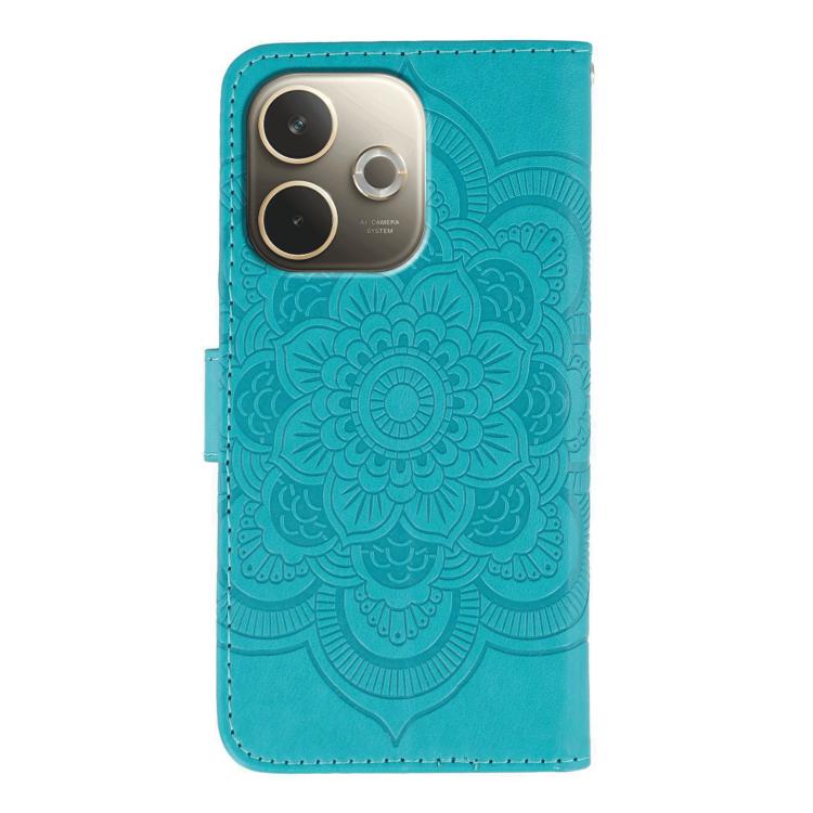 For OPPO A5 Pro 5G Global Sun Mandala Embossing Pattern Phone Leather Case