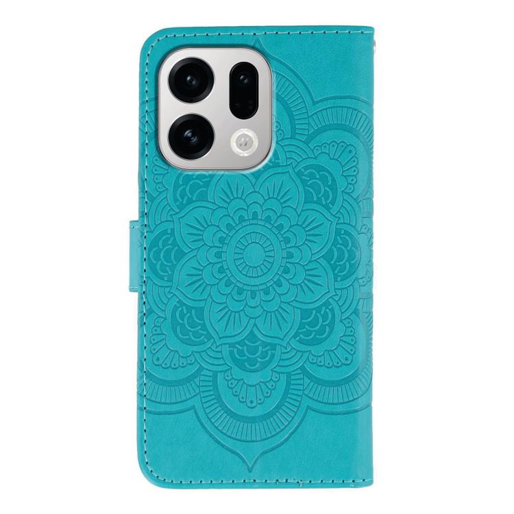 For OPPO Find X9 Sun Mandala Embossing Pattern Phone Leather Case