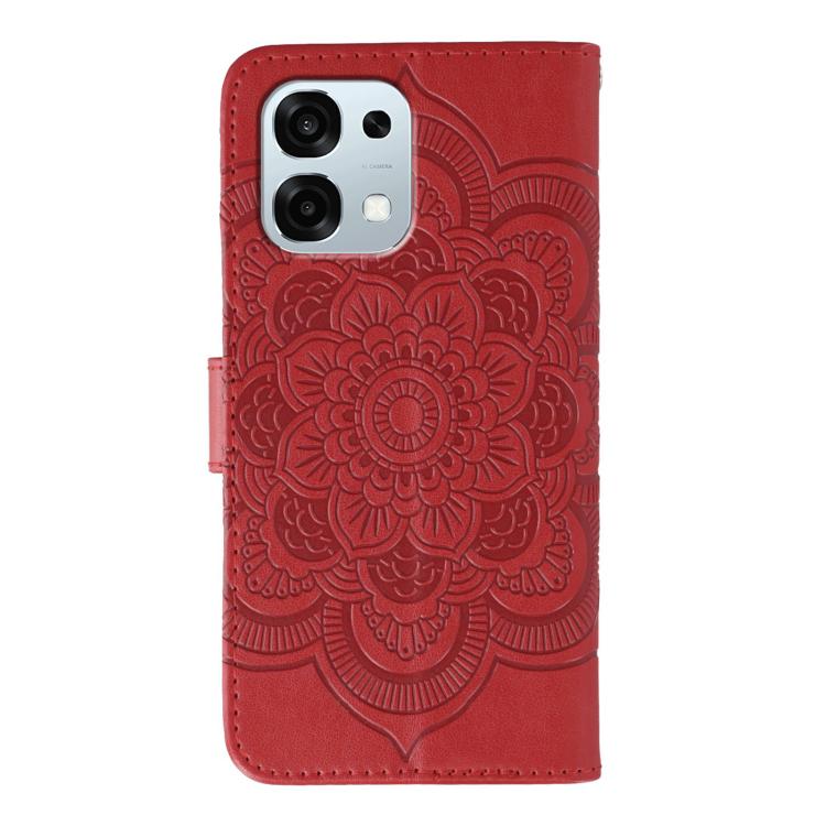 For OPPO A6 Pro 5G Sun Mandala Embossing Pattern Phone Leather Case