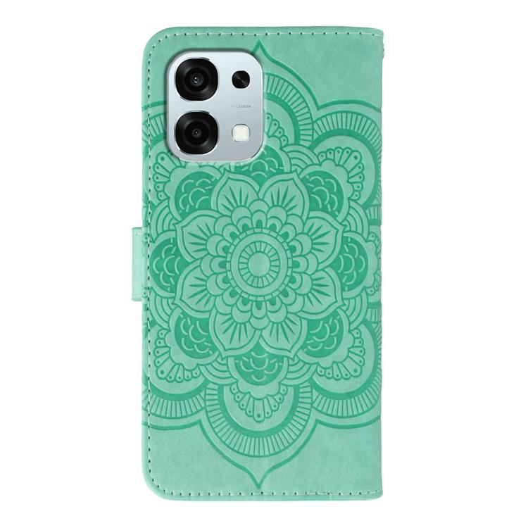 For OPPO A6 Pro 5G Sun Mandala Embossing Pattern Phone Leather Case
