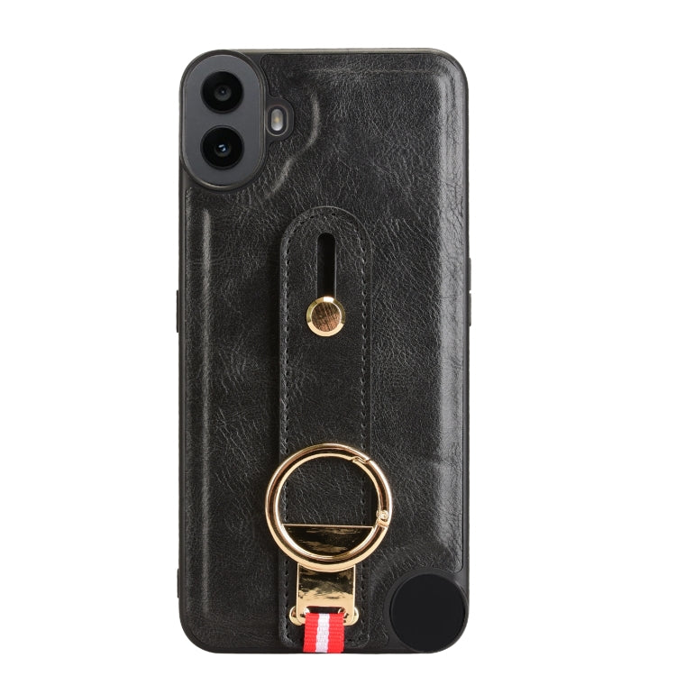 For Nothing CMF Phone 1 Wristband Leather Back Phone Case