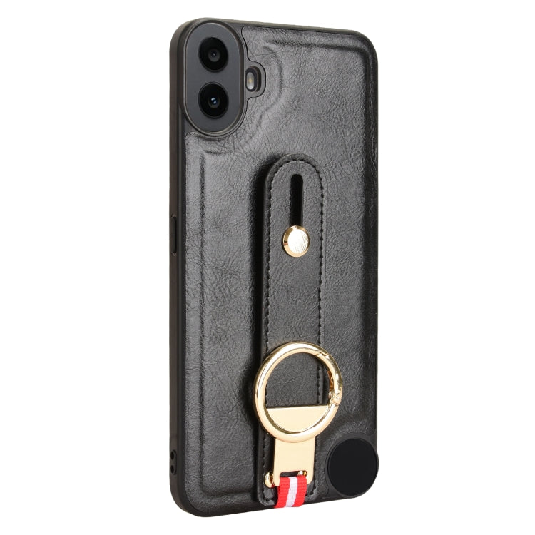 For Nothing CMF Phone 1 Wristband Leather Back Phone Case