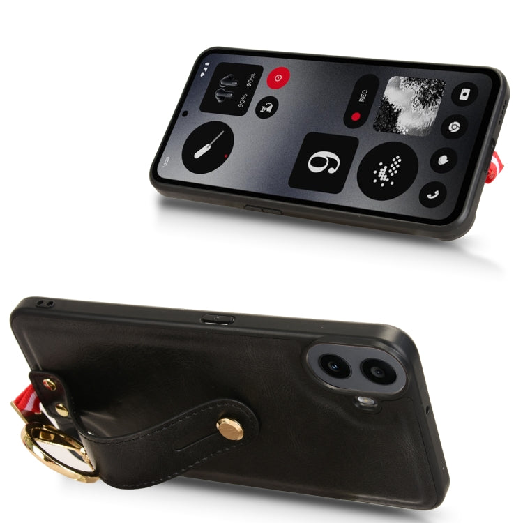 For Nothing CMF Phone 1 Wristband Leather Back Phone Case