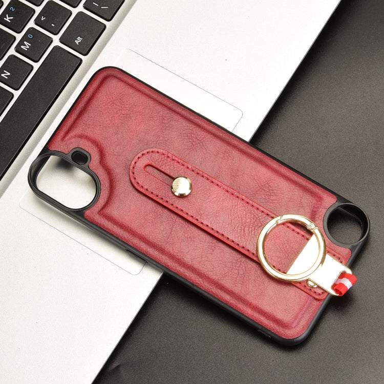For Nothing CMF Phone 1 Wristband Leather Back Phone Case