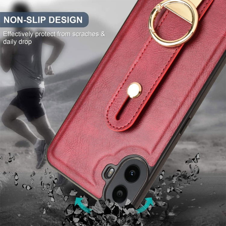 For Nothing CMF Phone 1 Wristband Leather Back Phone Case