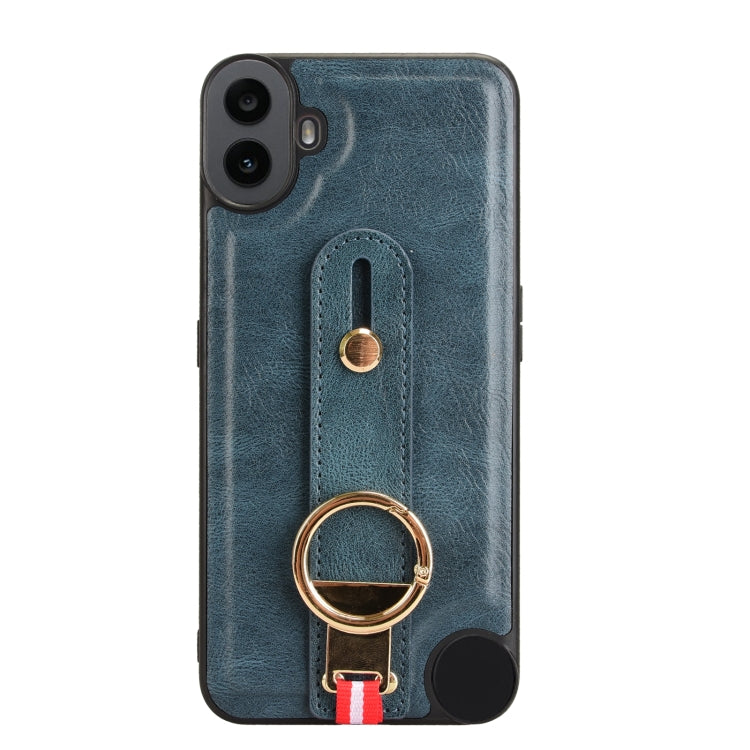 For Nothing CMF Phone 1 Wristband Leather Back Phone Case
