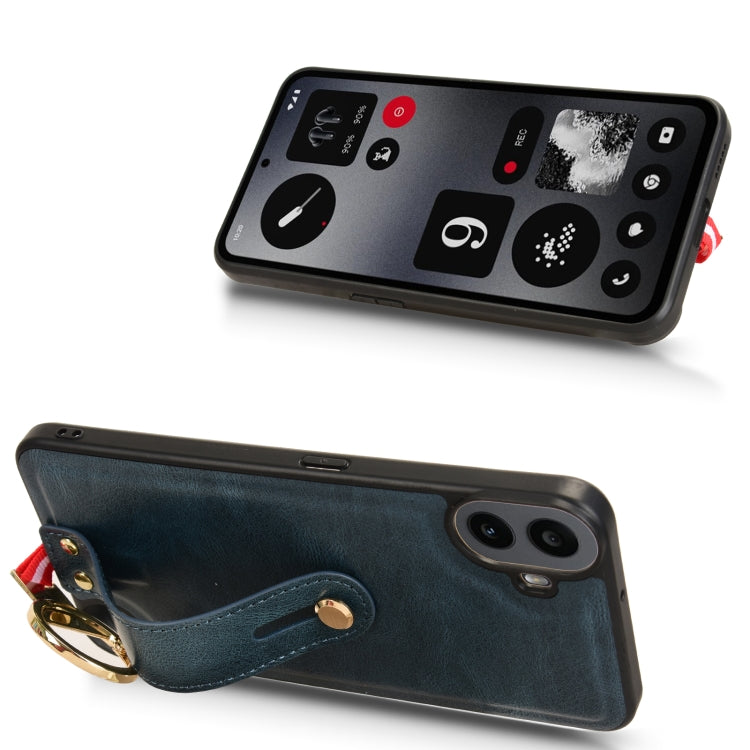 For Nothing CMF Phone 1 Wristband Leather Back Phone Case