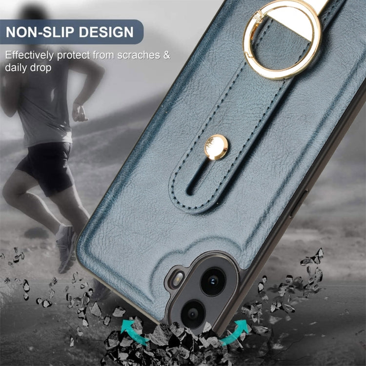 For Nothing CMF Phone 1 Wristband Leather Back Phone Case