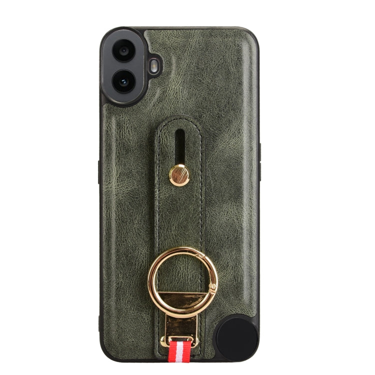 For Nothing CMF Phone 1 Wristband Leather Back Phone Case
