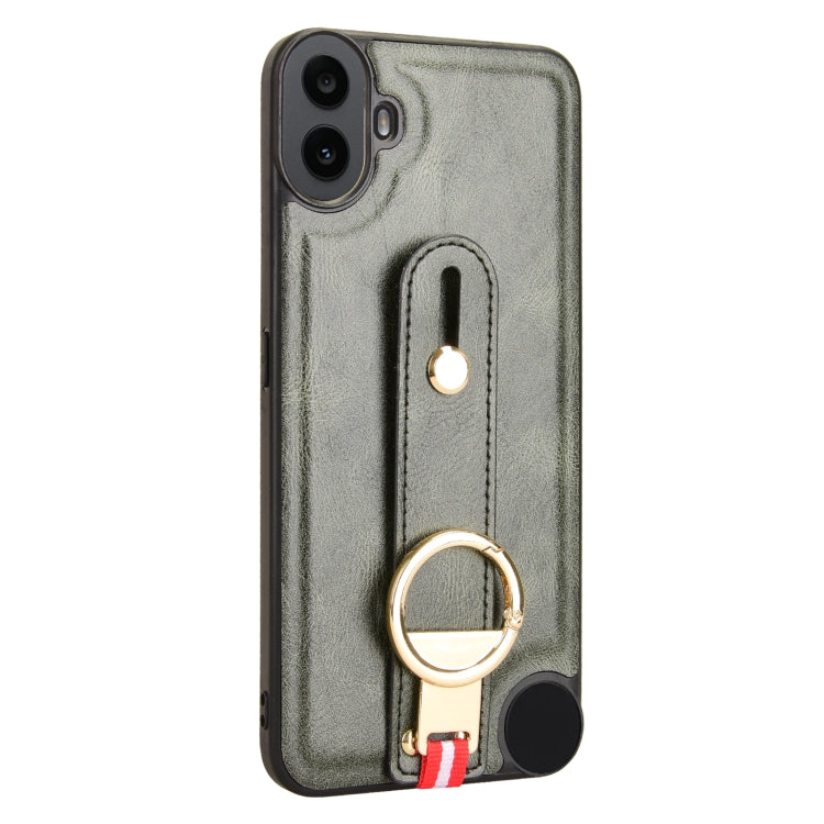 For Nothing CMF Phone 1 Wristband Leather Back Phone Case