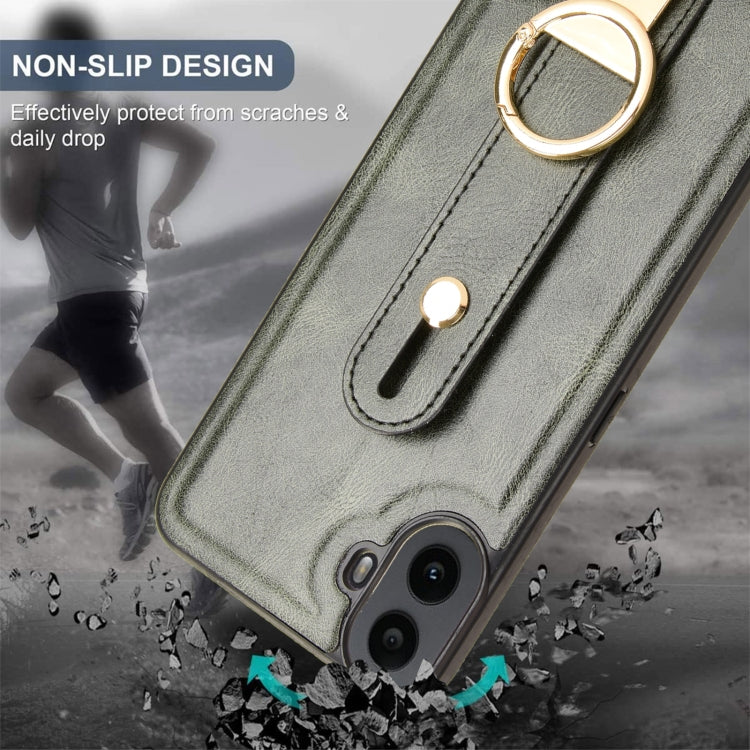 For Nothing CMF Phone 1 Wristband Leather Back Phone Case