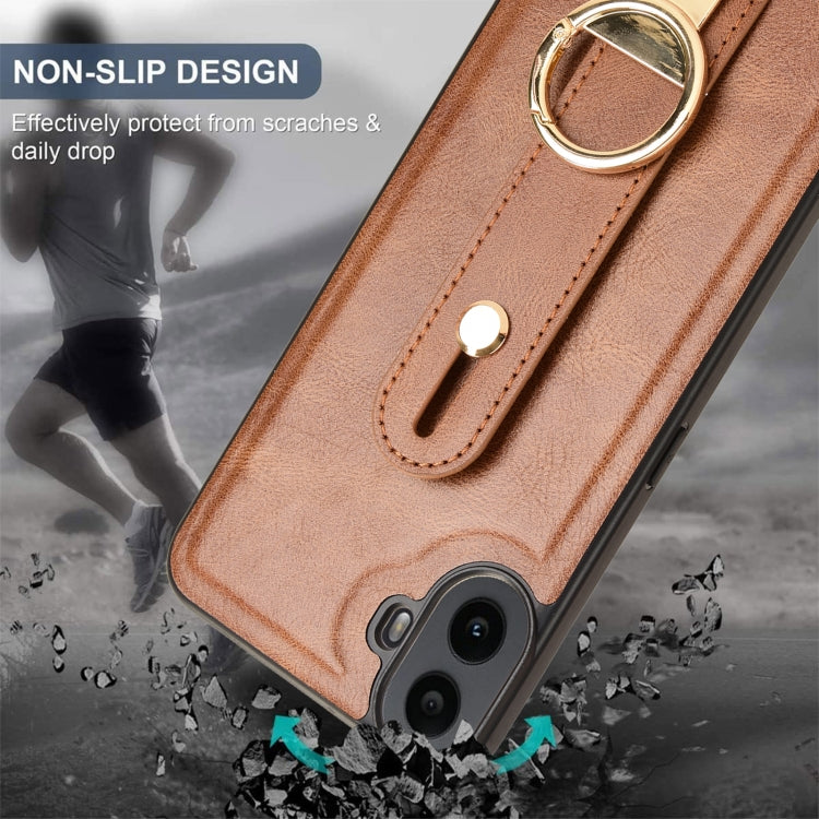 For Nothing CMF Phone 1 Wristband Leather Back Phone Case