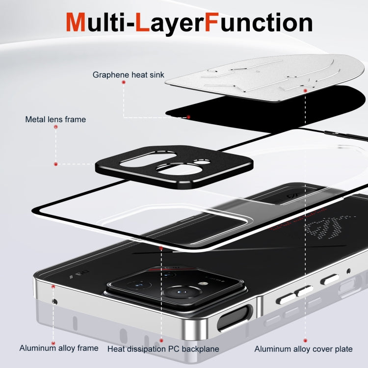 For ASUS ROG Phone 9 / 9 Pro Metal Cooling Phone Case