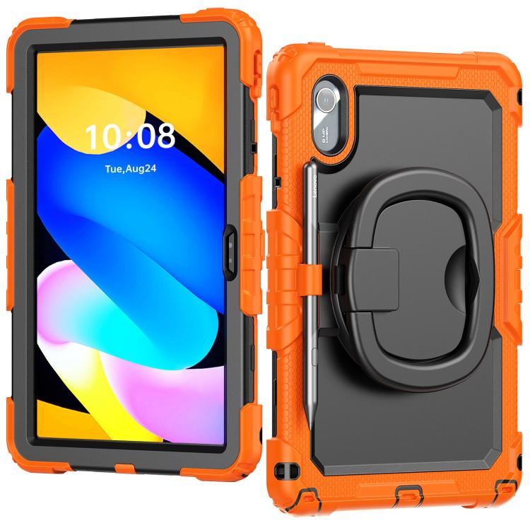 For Lenovo Xiaoxin Pad 2024 / 2025 Handle Silicone Hydric PC Tablet Case with Shoulder Strap