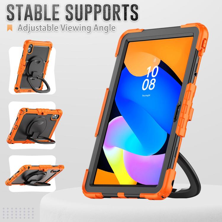 For Lenovo Xiaoxin Pad 2024 / 2025 Handle Silicone Hydric PC Tablet Case with Shoulder Strap