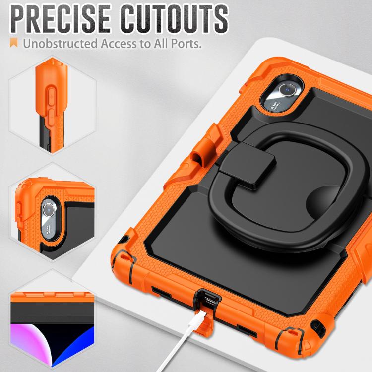 For Lenovo Xiaoxin Pad 2024 / 2025 Handle Silicone Hydric PC Tablet Case with Shoulder Strap