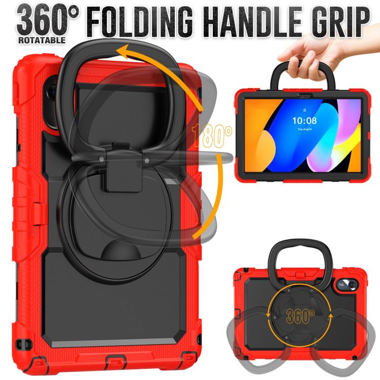 For Lenovo Xiaoxin Pad 2024 / 2025 Handle Silicone Hydric PC Tablet Case with Shoulder Strap