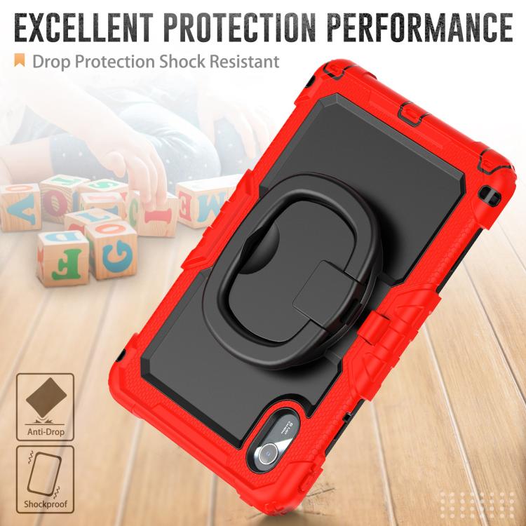 For Lenovo Xiaoxin Pad 2024 / 2025 Handle Silicone Hydric PC Tablet Case with Shoulder Strap