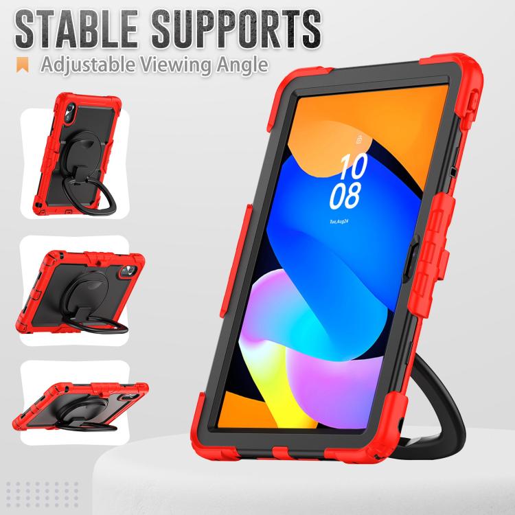 For Lenovo Xiaoxin Pad 2024 / 2025 Handle Silicone Hydric PC Tablet Case with Shoulder Strap