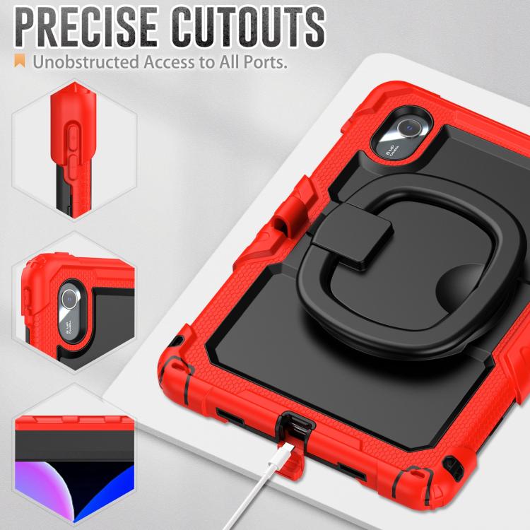 For Lenovo Xiaoxin Pad 2024 / 2025 Handle Silicone Hydric PC Tablet Case with Shoulder Strap