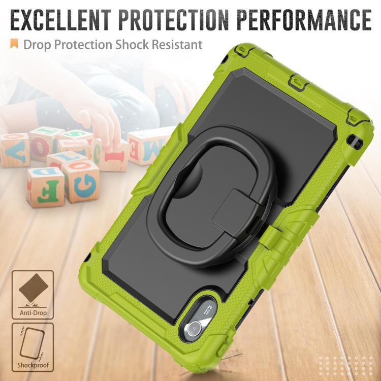 For Lenovo Xiaoxin Pad 2024 / 2025 Handle Silicone Hydric PC Tablet Case with Shoulder Strap